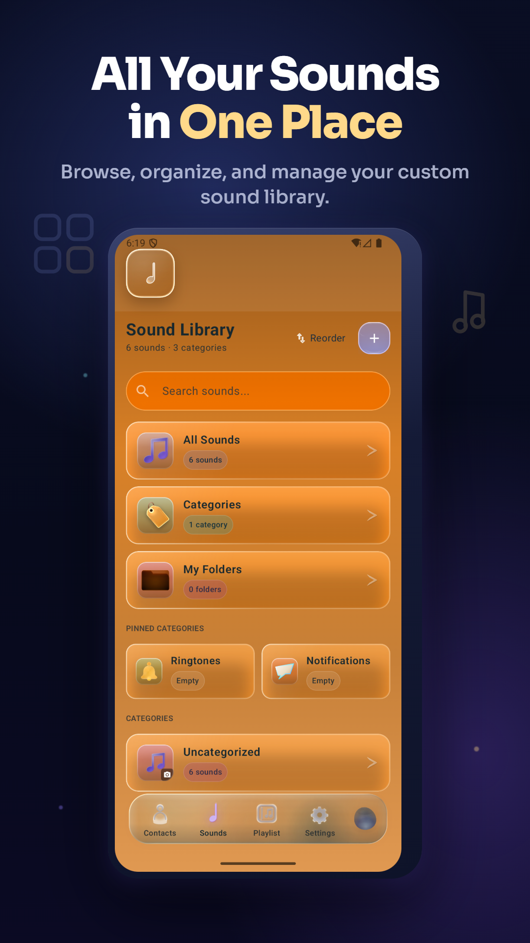 TxTTone Sound Library screen
